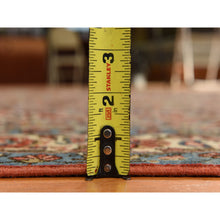 Load image into Gallery viewer, 7&#39;x10&#39;4&quot; Cherry Red With Ivory, Antique Persian Ghom, Shawl Design, Even Wear, Clean, Soft And Pliable, Sides And Ends Professionally Secured, 100% Wool, Hand Knotted Oriental Rug FWR470112