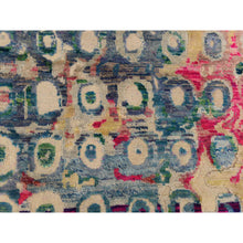 Load image into Gallery viewer, 2&#39;x3&#39;2&quot; The Peacock, Sari Silk, Colorful, Hand Knotted, Mat, Oriental Rug FWR470154