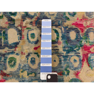 2'x3'2" The Peacock, Sari Silk, Colorful, Hand Knotted, Mat, Oriental Rug FWR470154