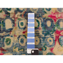 Load image into Gallery viewer, 2&#39;x3&#39;2&quot; The Peacock, Sari Silk, Colorful, Hand Knotted, Mat, Oriental Rug FWR470154