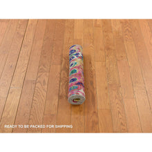 Load image into Gallery viewer, 2&#39;x3&#39;2&quot; The Peacock, Sari Silk, Colorful, Hand Knotted, Mat, Oriental Rug FWR470154