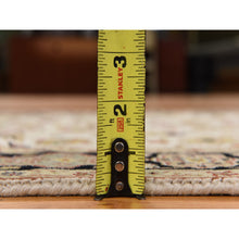 Load image into Gallery viewer, 2&#39;8&quot;x6&#39;1&quot; Chiffon White, Hand Knotted, 300 Kpsi, Hand Spun New Zealand Luxurious Wool, Persian Tabriz Vase Design, Runner, Oriental Rug FWR470178
