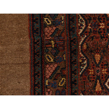 Load image into Gallery viewer, 3&#39;2&quot;x15&#39; Coffee Brown, Antique Camel Hair Serab, Pure Wool, Even Wear, Good Condition, Soft Pile, Hand Knotted, Clean, Sides And Ends Professionally Secured, Xl Runner, Oriental Rug FWR470208