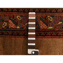Load image into Gallery viewer, 3&#39;2&quot;x15&#39; Coffee Brown, Antique Camel Hair Serab, Pure Wool, Even Wear, Good Condition, Soft Pile, Hand Knotted, Clean, Sides And Ends Professionally Secured, Xl Runner, Oriental Rug FWR470208