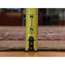 Load image into Gallery viewer, 3&#39;2&quot;x15&#39; Coffee Brown, Antique Camel Hair Serab, Pure Wool, Even Wear, Good Condition, Soft Pile, Hand Knotted, Clean, Sides And Ends Professionally Secured, Xl Runner, Oriental Rug FWR470208