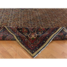 Load image into Gallery viewer, 10&#39;5&quot;x13&#39;8&quot; Biscotti Yellow, Antique Persian Bidjar With Medallion Design, Nice Pile Throughout, Clean And Soft, 100% Wool, Hand Knotted, Oriental Rug FWR470238