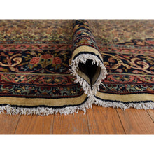 Load image into Gallery viewer, 10&#39;5&quot;x13&#39;8&quot; Biscotti Yellow, Antique Persian Bidjar with Medallion Design, Nice Pile Throughout, Clean and Soft, 100% Wool, Hand Knotted, Oriental Rug FWR470238