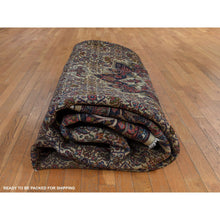 Load image into Gallery viewer, 10&#39;5&quot;x13&#39;8&quot; Biscotti Yellow, Antique Persian Bidjar with Medallion Design, Nice Pile Throughout, Clean and Soft, 100% Wool, Hand Knotted, Oriental Rug FWR470238