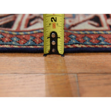 Load image into Gallery viewer, 3&#39;9&quot;x8&#39;4&quot; Auburn Red, Antique Caucasian Mogan Kazak, Nice Pile Throughout, Good Condition, Clean And Soft, 100% Wool, Hand Knotted, Wide Runner, Oriental Rug FWR470244