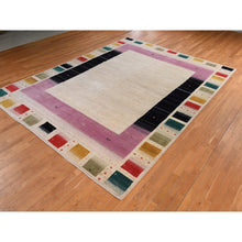 Load image into Gallery viewer, 10&#39;x13&#39;2&quot; Parchment White, Colorful Lori Buft Gabbeh, Thick And Plush, 100% Wool, Hand Knotted, Oriental Rug FWR470256