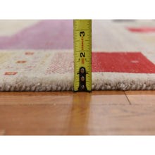 Load image into Gallery viewer, 10&#39;x13&#39;2&quot; Parchment White, Colorful Lori Buft Gabbeh, Thick And Plush, 100% Wool, Hand Knotted, Oriental Rug FWR470256