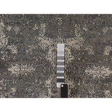 Load image into Gallery viewer, 6&#39;1&quot;x9&#39;2&quot; Sonic Gray, Jewelry Design, Soft To The Touch, Wool And Silk, Hand Knotted, Modern, Oriental Rug FWR470346