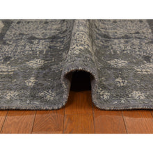 Load image into Gallery viewer, 6&#39;1&quot;x9&#39;2&quot; Sonic Gray, Jewelry Design, Soft To The Touch, Wool And Silk, Hand Knotted, Modern, Oriental Rug FWR470346