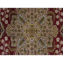 Load image into Gallery viewer, 3&#39;x5&#39; Ruby Red, Kashan Design, Fine, 250 Kpsi, Hand Spun New Zealand Wool, Hand Knotted, Oriental Rug FWR470388