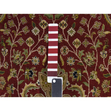 Load image into Gallery viewer, 3&#39;x5&#39; Ruby Red, Kashan Design, Fine, 250 Kpsi, Hand Spun New Zealand Wool, Hand Knotted, Oriental Rug FWR470388