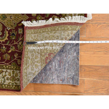 Load image into Gallery viewer, 3&#39;x5&#39; Ruby Red, Kashan Design, Fine, 250 Kpsi, Hand Spun New Zealand Wool, Hand Knotted, Oriental Rug FWR470388