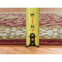 Load image into Gallery viewer, 3&#39;x5&#39; Ruby Red, Kashan Design, Fine, 250 Kpsi, Hand Spun New Zealand Wool, Hand Knotted, Oriental Rug FWR470388
