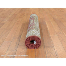 Load image into Gallery viewer, 3&#39;x5&#39; Ruby Red, Kashan Design, Fine, 250 Kpsi, Hand Spun New Zealand Wool, Hand Knotted, Oriental Rug FWR470388