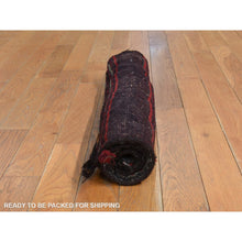 Load image into Gallery viewer, 2&#39;4&quot;x2&#39;4&quot; Scarlet Red, Vintage Persian Balouch Saddle Bag, Full Pile, Clean, Excellent Condition, 100% Wool, Hand Knotted, Square, Oriental Rug FWR470418