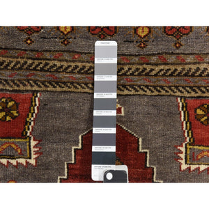 3'10"x6' Pewter Gray, Vintage Turkish Keysari, Clean, Good Condition, 100% Wool, Hand Knotted, Oriental Rug FWR470424