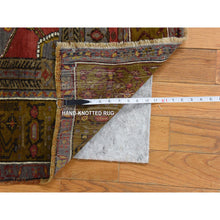 Load image into Gallery viewer, 3&#39;10&quot;x6&#39; Pewter Gray, Vintage Turkish Keysari, Clean, Good Condition, 100% Wool, Hand Knotted, Oriental Rug FWR470424