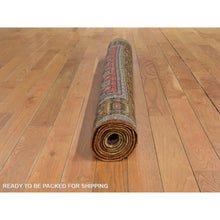 Load image into Gallery viewer, 3&#39;10&quot;x6&#39; Pewter Gray, Vintage Turkish Keysari, Clean, Good Condition, 100% Wool, Hand Knotted, Oriental Rug FWR470424