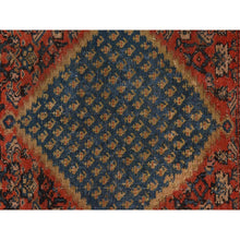 Load image into Gallery viewer, 1&#39;10&quot;x3&#39;2&quot; Scarlet Sage Red, Antique Persian Senneh, Even Wear, Clean, Good Condition, 100% Wool, Hand Knotted, Mat, Oriental Rug FWR470442