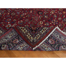 Load image into Gallery viewer, 9&#39;9&quot;x12&#39;10&quot; Jazzy Red, Persian Meshad, All Over Design, Good Condition, Clean, Full Pile, 100% Wool, Hand Knotted, Oriental Rug FWR470478