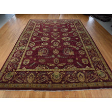 Load image into Gallery viewer, 11&#39;10&quot;x15&#39;4&quot; Wine Red, Double Knot Jaipur, All Over Design, Thick, Dense and Plush, 100% Wool, Hand Knotted, Oversized, Oriental Rug FWR470484