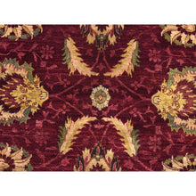 Load image into Gallery viewer, 11&#39;10&quot;x15&#39;4&quot; Wine Red, Double Knot Jaipur, All Over Design, Thick, Dense and Plush, 100% Wool, Hand Knotted, Oversized, Oriental Rug FWR470484