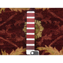 Load image into Gallery viewer, 11&#39;10&quot;x15&#39;4&quot; Wine Red, Double Knot Jaipur, All Over Design, Thick, Dense And Plush, 100% Wool, Hand Knotted, Oversized, Oriental Rug FWR470484
