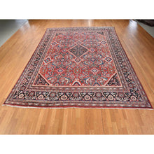Load image into Gallery viewer, 10&#39;7&quot;x13&#39;7&quot; Scarlet Red, Vintage Persian Mahal, Medallion Design, Clean, Soft, Evenly Worn, 100% Wool, Hand Knotted, Oriental Rug FWR470496