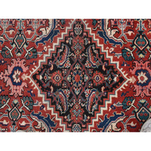 Load image into Gallery viewer, 10&#39;7&quot;x13&#39;7&quot; Scarlet Red, Vintage Persian Mahal, Medallion Design, Clean, Soft, Evenly Worn, 100% Wool, Hand Knotted, Oriental Rug FWR470496