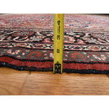 Load image into Gallery viewer, 10&#39;7&quot;x13&#39;7&quot; Scarlet Red, Vintage Persian Mahal, Medallion Design, Clean, Soft, Evenly Worn, 100% Wool, Hand Knotted, Oriental Rug FWR470496
