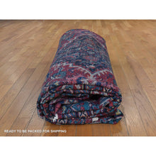 Load image into Gallery viewer, 10&#39;7&quot;x13&#39;7&quot; Scarlet Red, Vintage Persian Mahal, Medallion Design, Clean, Soft, Evenly Worn, 100% Wool, Hand Knotted, Oriental Rug FWR470496