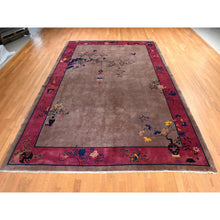 Load image into Gallery viewer, 10&#39;1&quot;x14&#39;2&quot; Burro Brown, Antique Chinese Art Deco Nichols, Clean, Soft, Full Pile, 100% Wool, Hand Knotted, Oriental Rug FWR470508