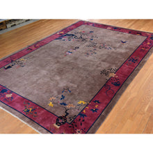 Load image into Gallery viewer, 10&#39;1&quot;x14&#39;2&quot; Burro Brown, Antique Chinese Art Deco Nichols, Clean, Soft, Full Pile, 100% Wool, Hand Knotted, Oriental Rug FWR470508