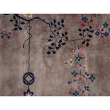 Load image into Gallery viewer, 10&#39;1&quot;x14&#39;2&quot; Burro Brown, Antique Chinese Art Deco Nichols, Clean, Soft, Full Pile, 100% Wool, Hand Knotted, Oriental Rug FWR470508