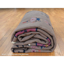 Load image into Gallery viewer, 10&#39;1&quot;x14&#39;2&quot; Burro Brown, Antique Chinese Art Deco Nichols, Clean, Soft, Full Pile, 100% Wool, Hand Knotted, Oriental Rug FWR470508