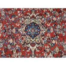 Load image into Gallery viewer, 9&#39;9&quot;x13&#39; Salsa Red, Vintage Persian Mahal, Clean, Soft, Full Pile, 100% Wool, Hand Knotted, Oriental Rug FWR470526