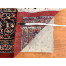 Load image into Gallery viewer, 9&#39;9&quot;x13&#39;1&quot; Salsa Red, Semi Antique Persian Sarouk Mahal, Full Pile, Good Condition And Clean, 100% Wool, Hand Knotted, Oriental Rug FWR470532