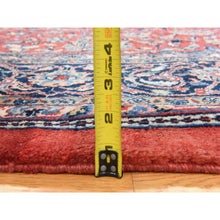 Load image into Gallery viewer, 9&#39;9&quot;x13&#39;1&quot; Salsa Red, Semi Antique Persian Sarouk Mahal, Full Pile, Good Condition And Clean, 100% Wool, Hand Knotted, Oriental Rug FWR470532