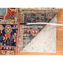 Load image into Gallery viewer, 7&#39;2&quot;x10&#39; Clay Red, Antique Persian Heriz With Light Blue Corners, Even Wear, Good Condition And Clean, 100% Wool, Hand Knotted, Oriental Rug FWR470538