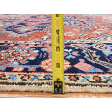 Load image into Gallery viewer, 7&#39;2&quot;x10&#39; Clay Red, Antique Persian Heriz With Light Blue Corners, Even Wear, Good Condition And Clean, 100% Wool, Hand Knotted, Oriental Rug FWR470538