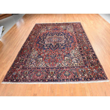 Load image into Gallery viewer, 10&#39;x12&#39;4&quot; Coral Red, Semi Antique Persian Bakhtiar, Full Pile, Good Condition And Clean, 100% Wool, Hand Knotted, Oriental Rug FWR470568