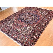 Load image into Gallery viewer, 10&#39;x12&#39;4&quot; Coral Red, Semi Antique Persian Bakhtiar, Full Pile, Good Condition And Clean, 100% Wool, Hand Knotted, Oriental Rug FWR470568