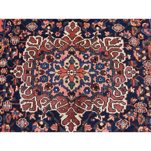 10'x12'4" Coral Red, Semi Antique Persian Bakhtiar, Full Pile, Good Condition And Clean, 100% Wool, Hand Knotted, Oriental Rug FWR470568