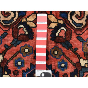 10'x12'4" Coral Red, Semi Antique Persian Bakhtiar, Full Pile, Good Condition And Clean, 100% Wool, Hand Knotted, Oriental Rug FWR470568