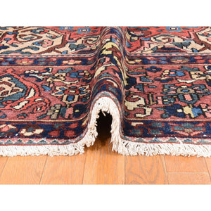 10'x12'4" Coral Red, Semi Antique Persian Bakhtiar, Full Pile, Good Condition And Clean, 100% Wool, Hand Knotted, Oriental Rug FWR470568