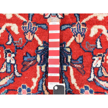 Load image into Gallery viewer, 10&#39;x13&#39;10&quot; Scarlet Red, Semi Antique Persian Sarouk Mahal, Full Pile, Good Condition And Clean, 100% Wool, Hand Knotted, Oriental Rug FWR470580